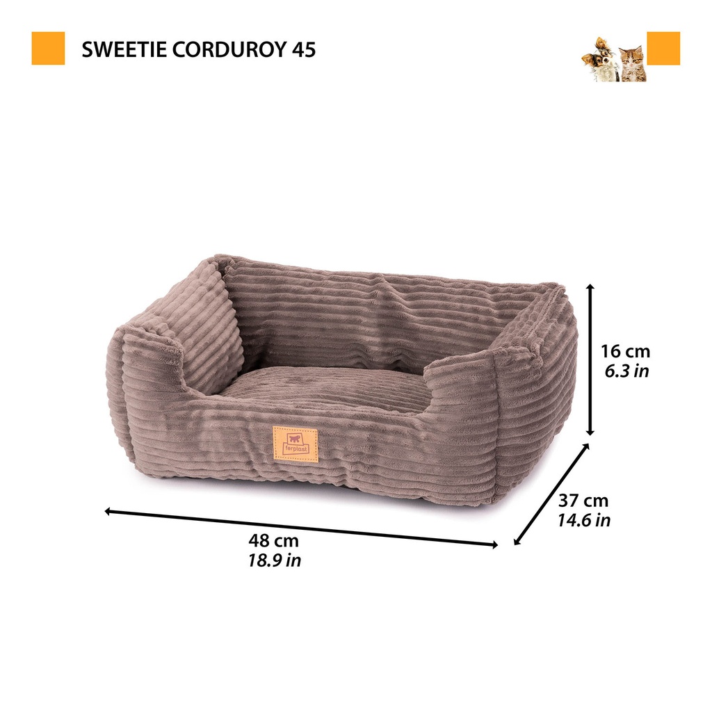 Ferplast Sweetie Corduroy 45, dark grey